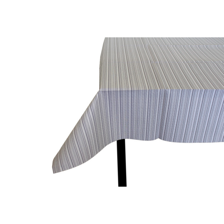 Pre-Cut Paper Tablecloth "Basic Black" 37g 1x1m (400 Units)  