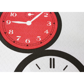 Pre-Cut Paper Tablecloth "Tictac" 37g 1x1m (400 Units)