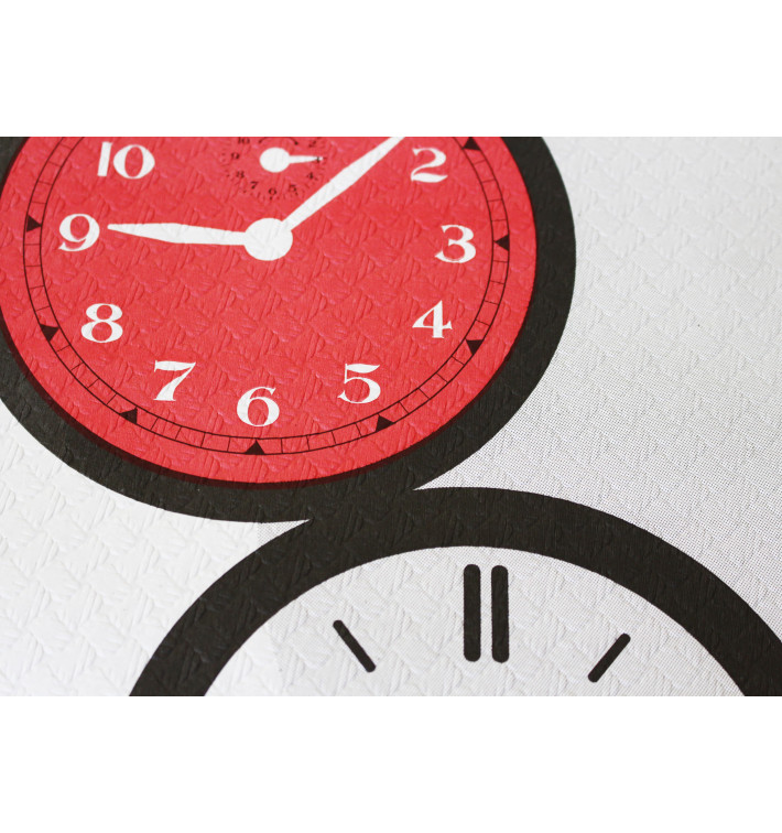 Pre-Cut Paper Tablecloth "Tictac" 37g 1x1m (400 Units)