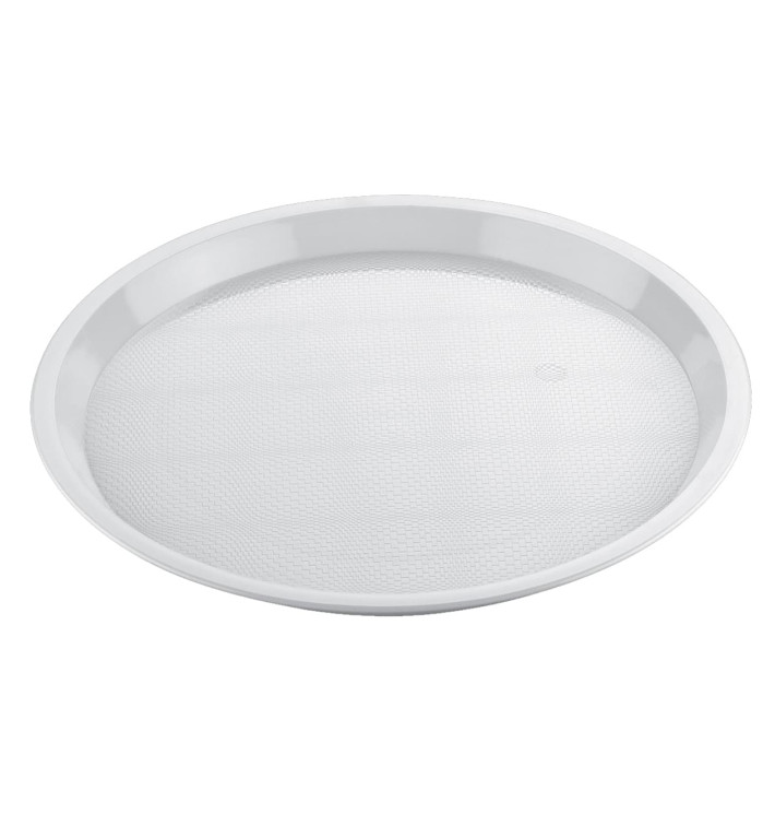 Plastic Tray White Ø32cm (5 Units) 