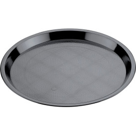 Plastic Tray Black Ø32cm (25 Units)