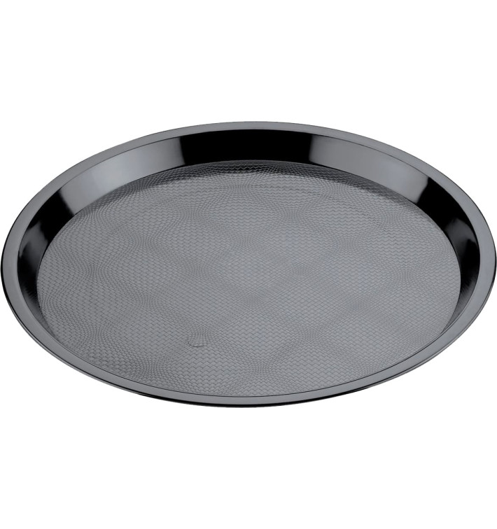 Plastic Tray Black Ø32cm (25 Units)