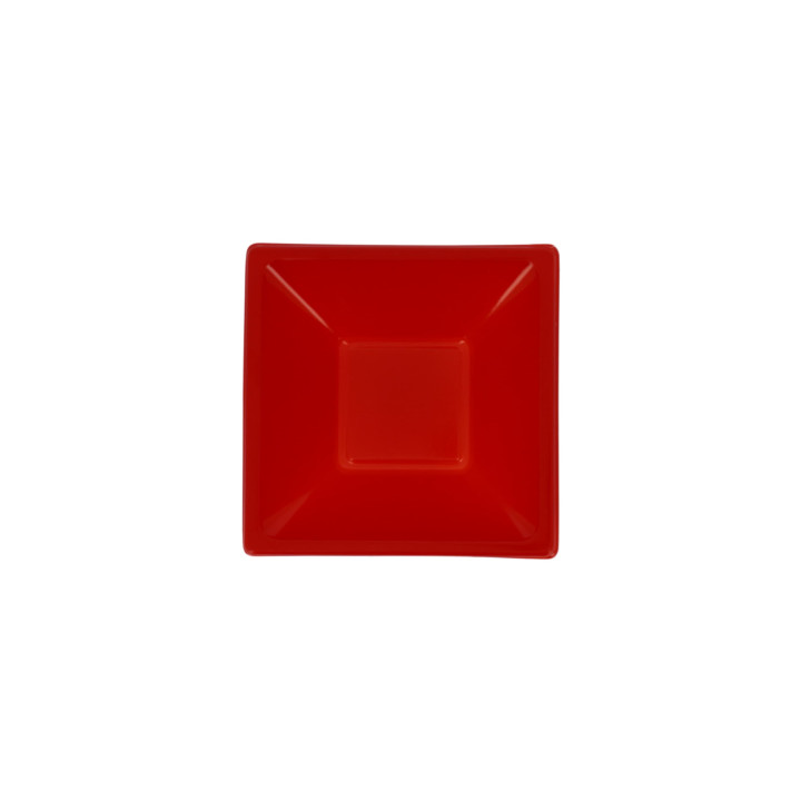 Plastic Bowl PS Square shape Red 12x12cm (720 Units)