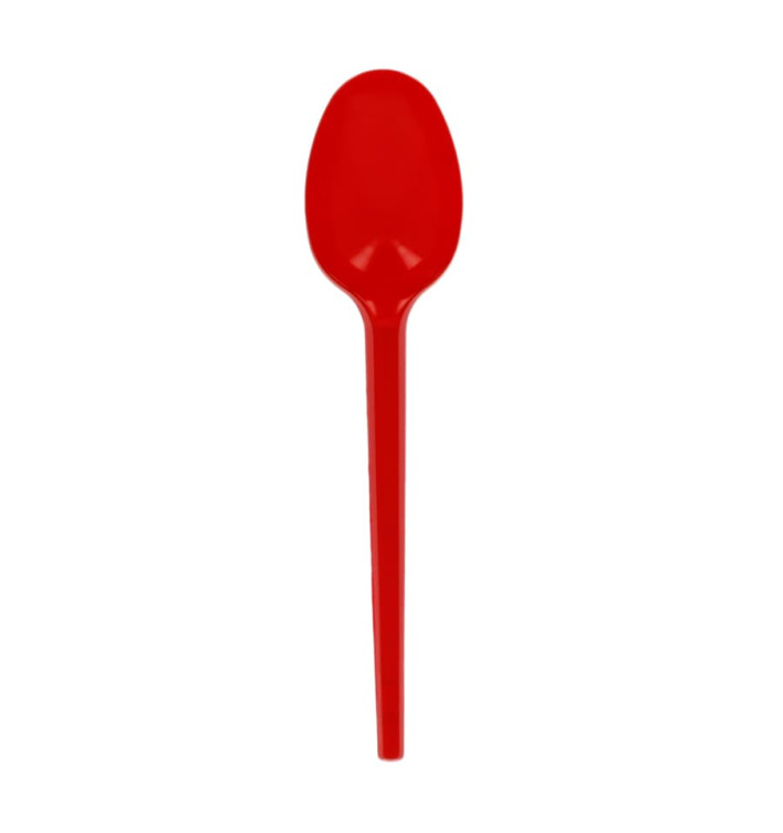 Plastic Spoon PS Red 16,5cm (20 Units) 