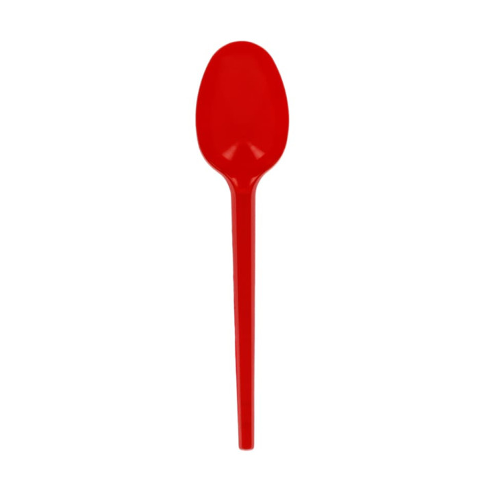 Plastic Spoon PS Red 16,5cm (20 Units) 