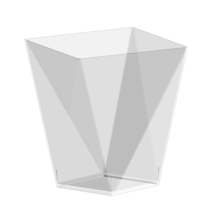 Plastic Tasting Cup PS "Diamond" Clear 100 ml (25 Units) 