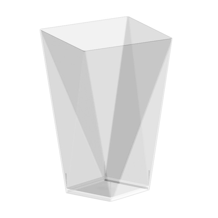 Plastic Tasting Cup PS "Diamond" Clear 150 ml (12 Uts)