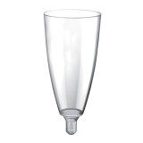 Reusable Plastic Glass Sparkling Wine "Sommelier" Clear 120ml (20 Units)