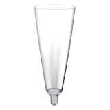 Reusable Plastic Glass Sparkling Wine "Sommelier" Clear 160ml (20 Units)