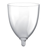 Reusable Plastic Glass Wine "Sommelier" Clear 300ml (20 Units)