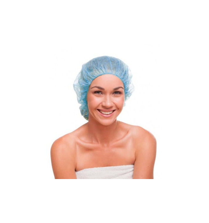 Disposable Bouffant Cap PP Blue Ø55cm (2000 Units)