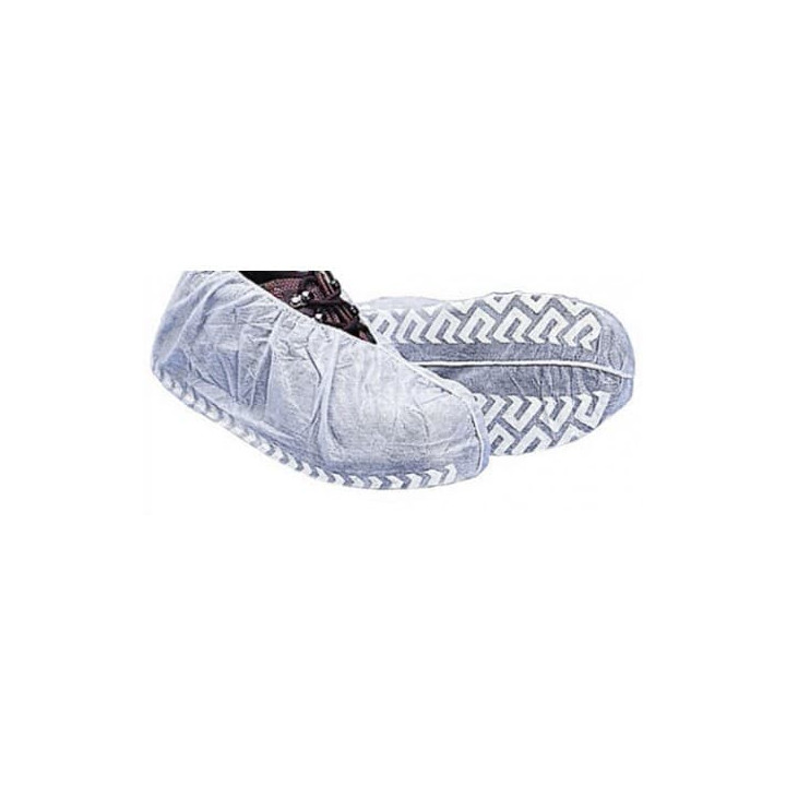 Disposable Plastic Shoe Covers "TST" Anti-Slip White (1000 Units)