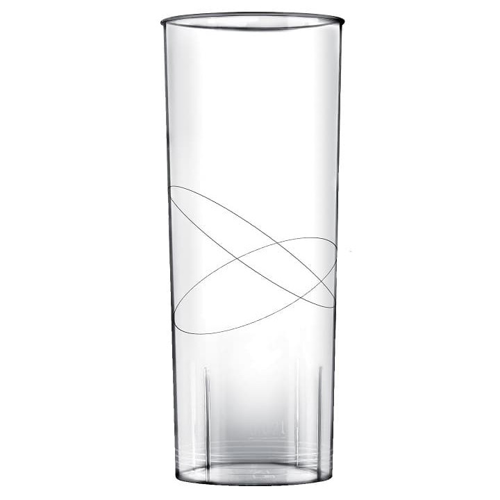 Plastic Collins Glass PP Clear 300ml (490 Units)
