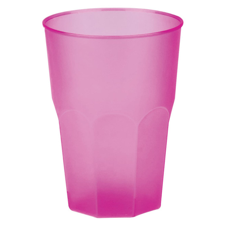 Plastic Cup PP "Frost" Fuchsia 350ml (20 Units) 