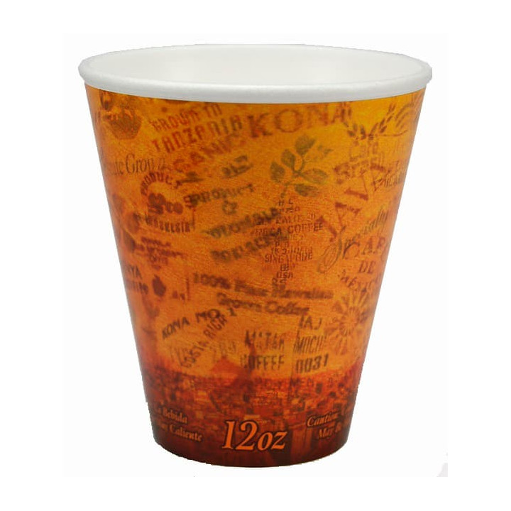 Foam Cup Fusion "Escape" 12Oz/355ml Ø9,4cm (25 Units) 