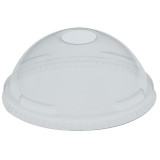 Plastic Dome Lid with Hole PET Crystal Ø7,3cm (125 Units)
