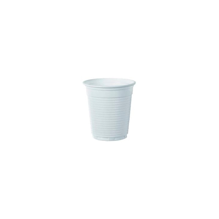 Plastic Cup PS White 166ml Ø7,0cm (100 Units)  