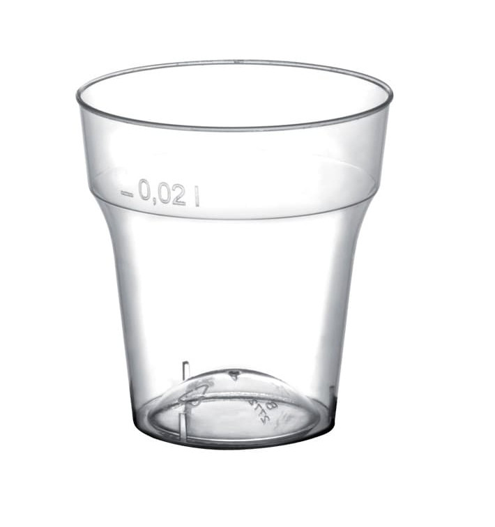 Plastic Shot PS "Moon" Clear 20 ml (50 Units) 