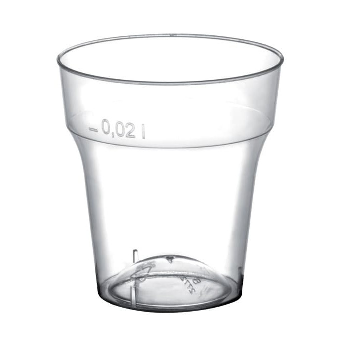 Plastic Shot PS "Moon" Clear 20 ml (2000 Units)