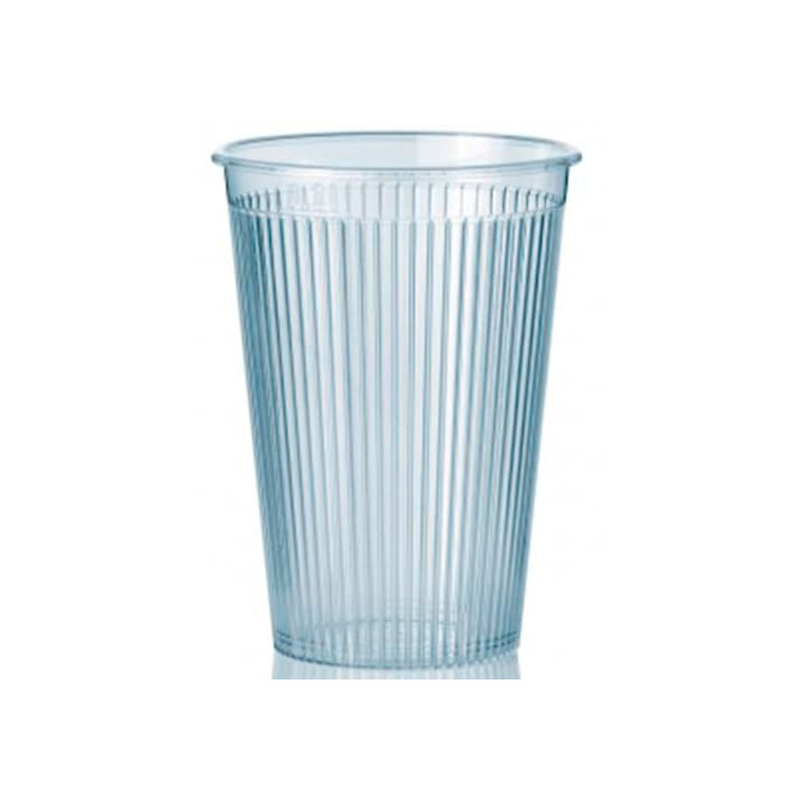 Plastic Cup PS "Ribbed" Clear 200 ml (25 Units) 