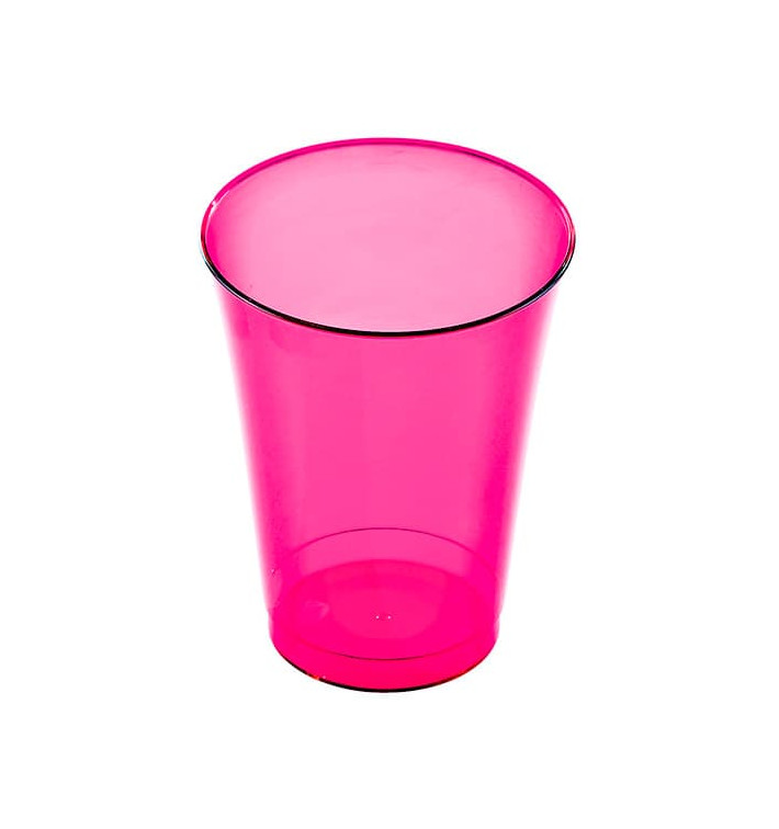 Plastic Cup PS Injection Moulding Raspberry 230 ml (150 Units)
