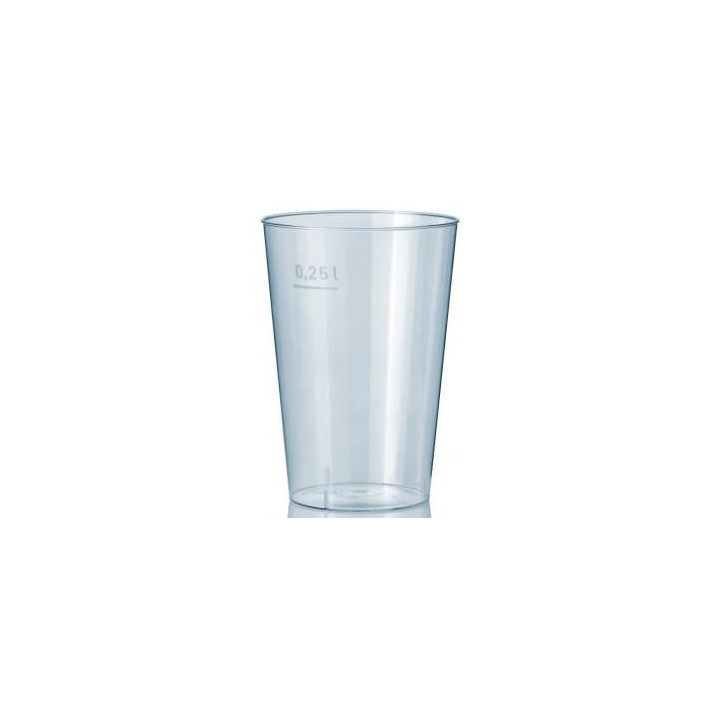 Plastic Cup PS Clear 250 ml (50 Units)