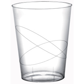 Plastic Cup PS "Moon" Clear 320ml (20 Units) 