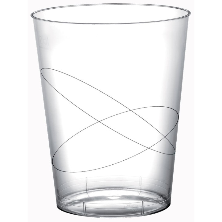 Plastic Cup PS "Moon" Clear 320ml (20 Units) 