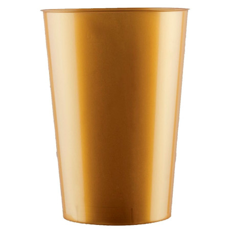 Plastic Cup PS "Moon" Gold 230ml (700 Units)