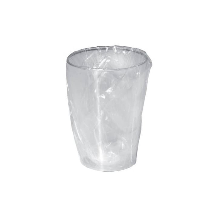 Plastic Cup PS "Moon" Wrapped Clear 230ml (50 Units) 