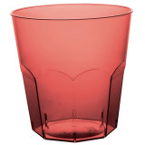 Plastic Cup PS Burgundy Clear Ø7,3cm 220ml (50 Units) 