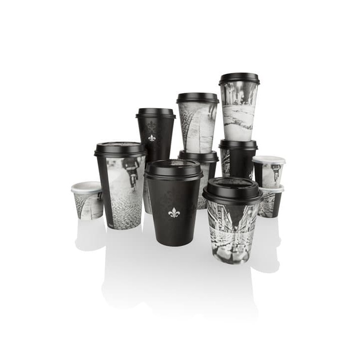 Paper Cup "Parisian" 8 Oz/240ml Ø7,9cm (50 Units) 