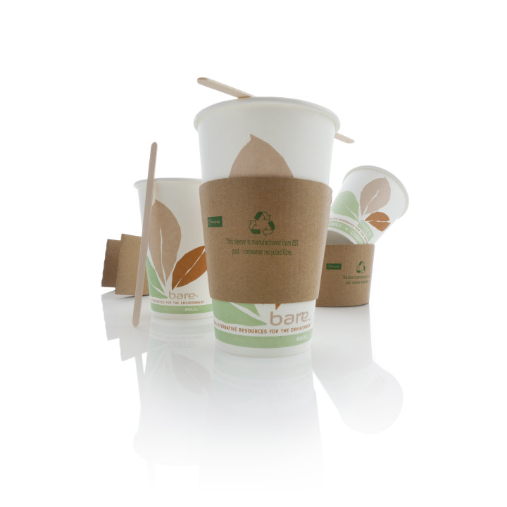 Paper Cup PLA "Bare" 12 Oz/360ml Ø8,9cm (50 Units) 