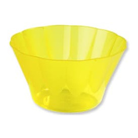 Plastic Cup "Royal" for Cocktail Yellow 500ml (25 Units)