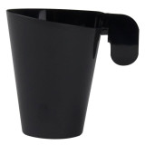 Plastic Cup "Design" Black 155ml (12 Units) 
