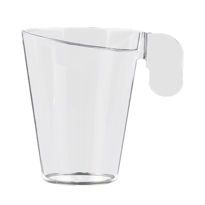 Plastic Cup "Design" Clear 155ml (12 Units) 