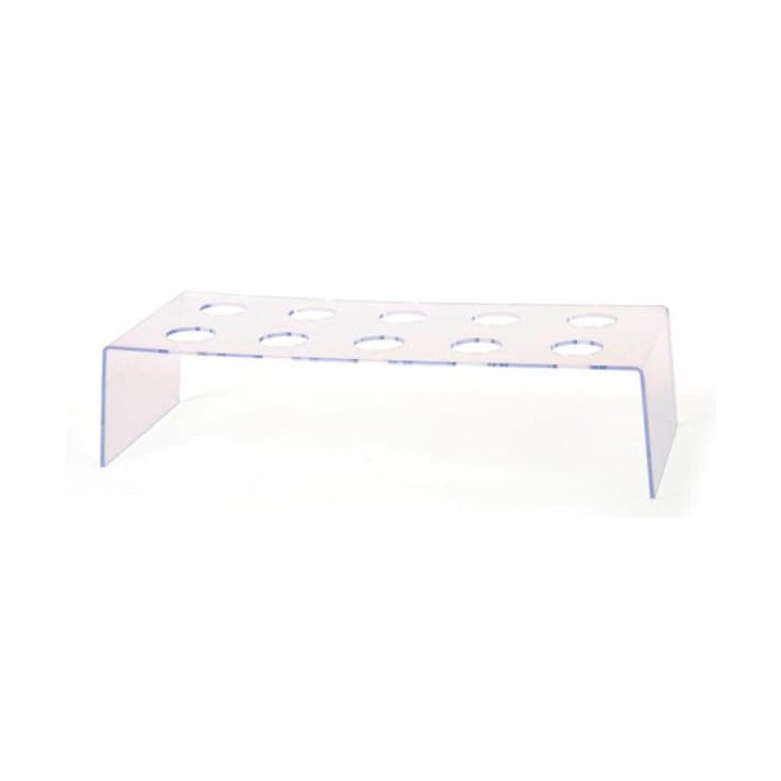 Plastic Flute Stand 10 Slots Clear (1 Unit)