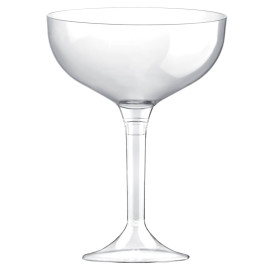 Plastic Stemmed Flute Clear 200ml 2P (200 Units)