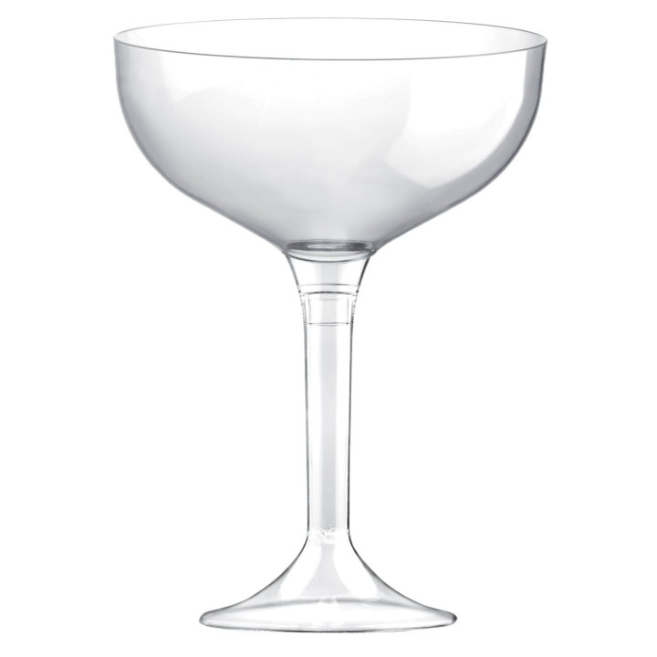 Plastic Stemmed Flute Clear 200ml 2P (200 Units)