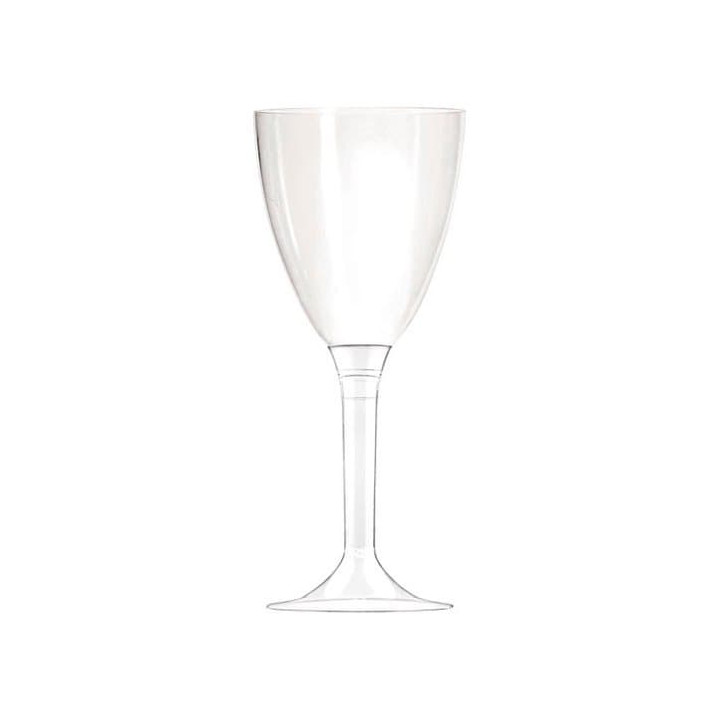 Plastic Glass Wine Clear 130ml (10 Units) 