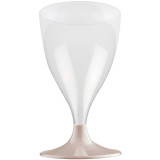 Plastic Stemmed Glass Wine Cream 200ml 2P (20 Units)