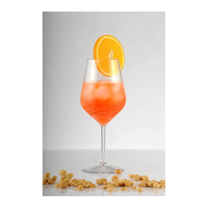 Reusable Plastic Glass Wine "Tritan" Clear 470ml (6 Units)