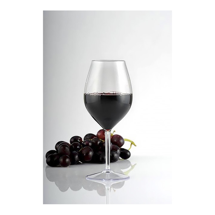 Reusable Plastic Glass Wine "Tritan" Clear 510ml (6 Units)