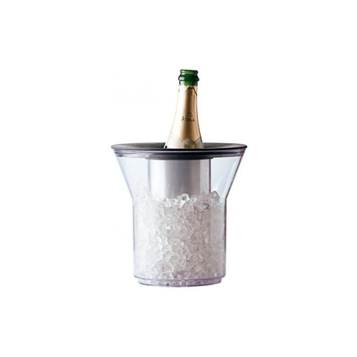 Plastic Ice Bucket for 1 Bottle Clear PCTA (1 Unit) 