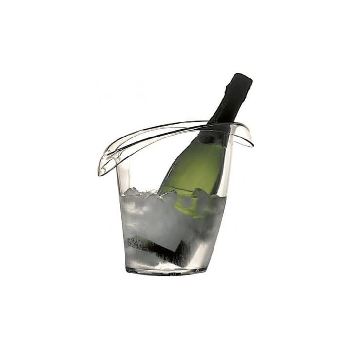 Plastic Ice Bucket for 1 Bottle Clear SAN (1 Unit) 