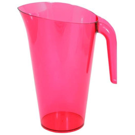Plastic Jar PS Reusable Raspberry 1.500 ml  (1 Unit)