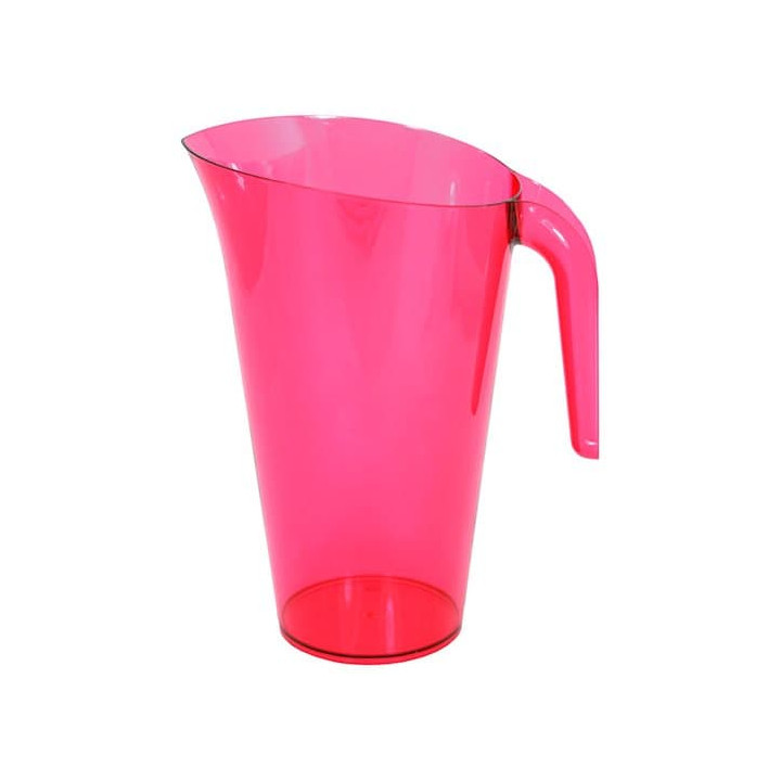Plastic Jar PS Reusable Raspberry 1.500 ml  (1 Unit)