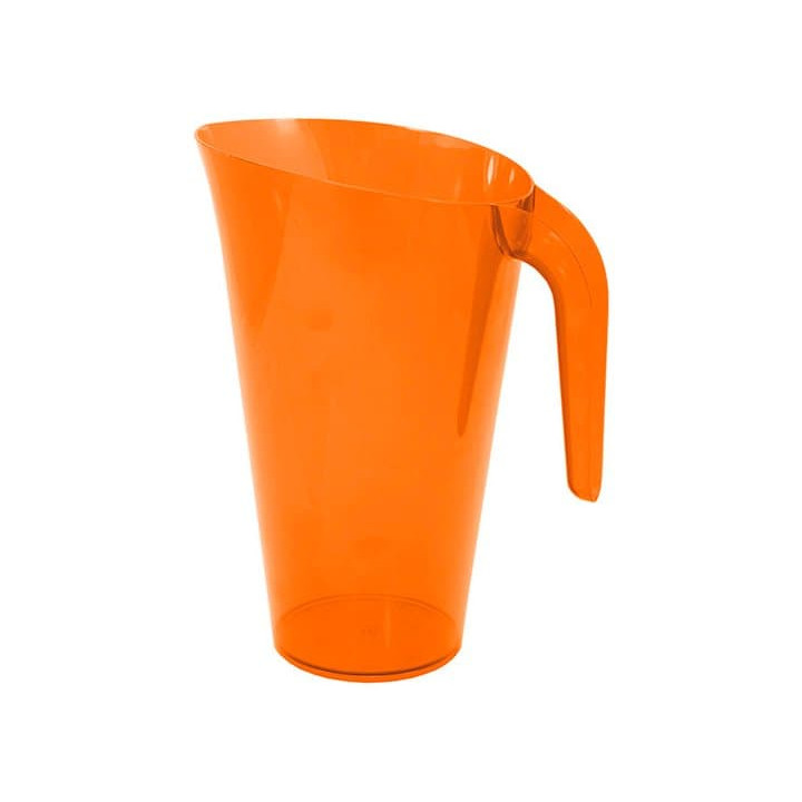 Plastic Jar PS Reusable Orange 1.500 ml (20 Units)