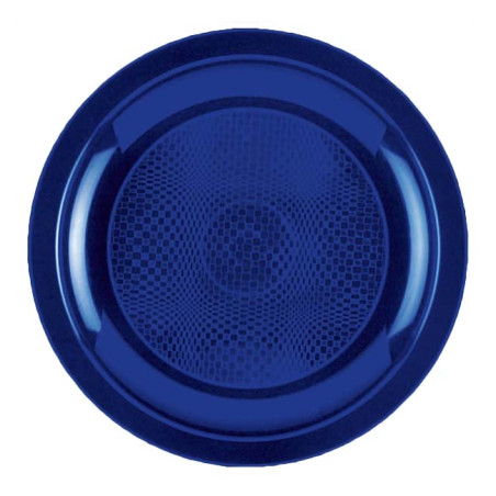 Plastic Plate Flat Blue "Round" PP Ø18,5 cm (50 Units) 