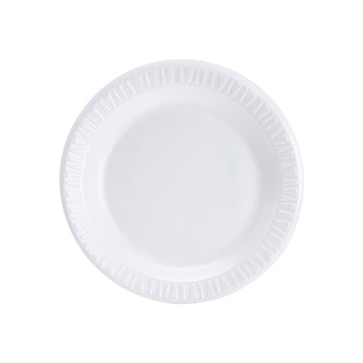 Foam Plate "Concorde" White 15 cm (125 Units)  